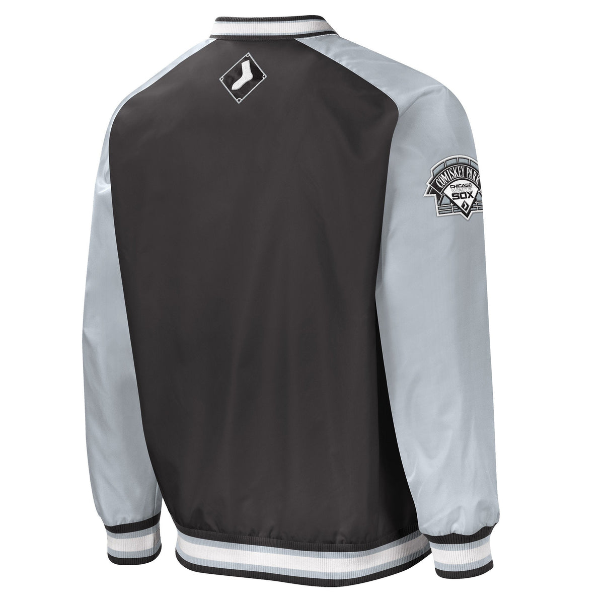 Men s Chicago White Sox Gameday Trainer III Black V-Neck Pullover Jacket Official Sports Fan Gear Official MLB Team Apparel Baseball Fan Gear