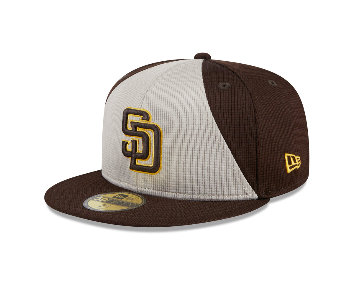 Men s San Diego Padres New Era Brown 2024 Batting Practice 59FIFTY Fitted Hat Official Team Hat Sports Fan Cap Official MLB Team Hat Baseball Fan Cap