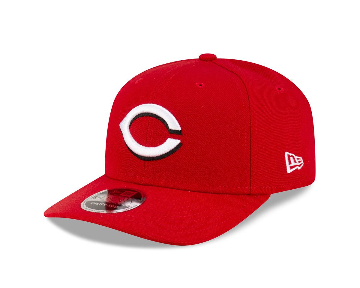 Cincinnati Reds New Era Player Replica 9SEVENTY Stretch Snap Adjustable Hat Official Team Hat Sports Fan Cap Official MLB Team Hat Baseball Fan Cap