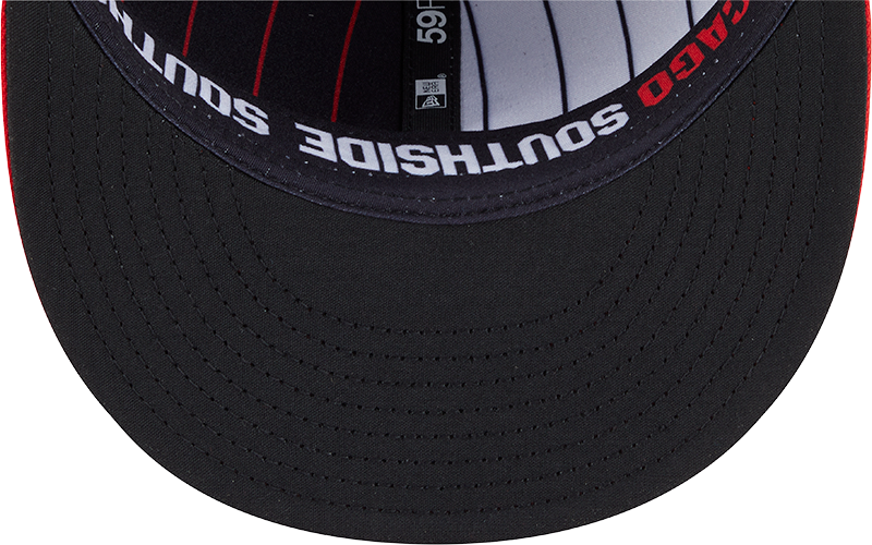 Chicago White Sox New Era 2025 City Connect Alternate 59FIFTY Fitted Hat - Black Red Official Team Hat Sports Fan Cap Official MLB Team Hat Baseball F