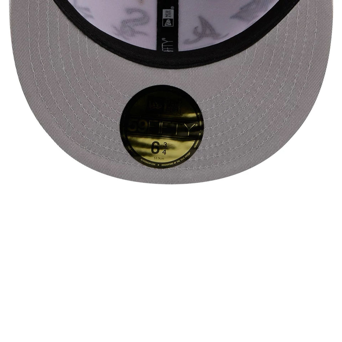 MLB All Over Patch 59FIFTY Fitted New Era White Official Team Hat Sports Fan Cap Official MLB Team Hat Baseball Fan Cap