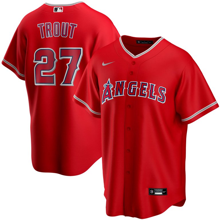 Men s Los Angeles Angels Mike Trout Nike Red Alternate Replica Player Jersey Official Team Jersey Sports Fan Apparel Official MLB Team Apparel Basebal