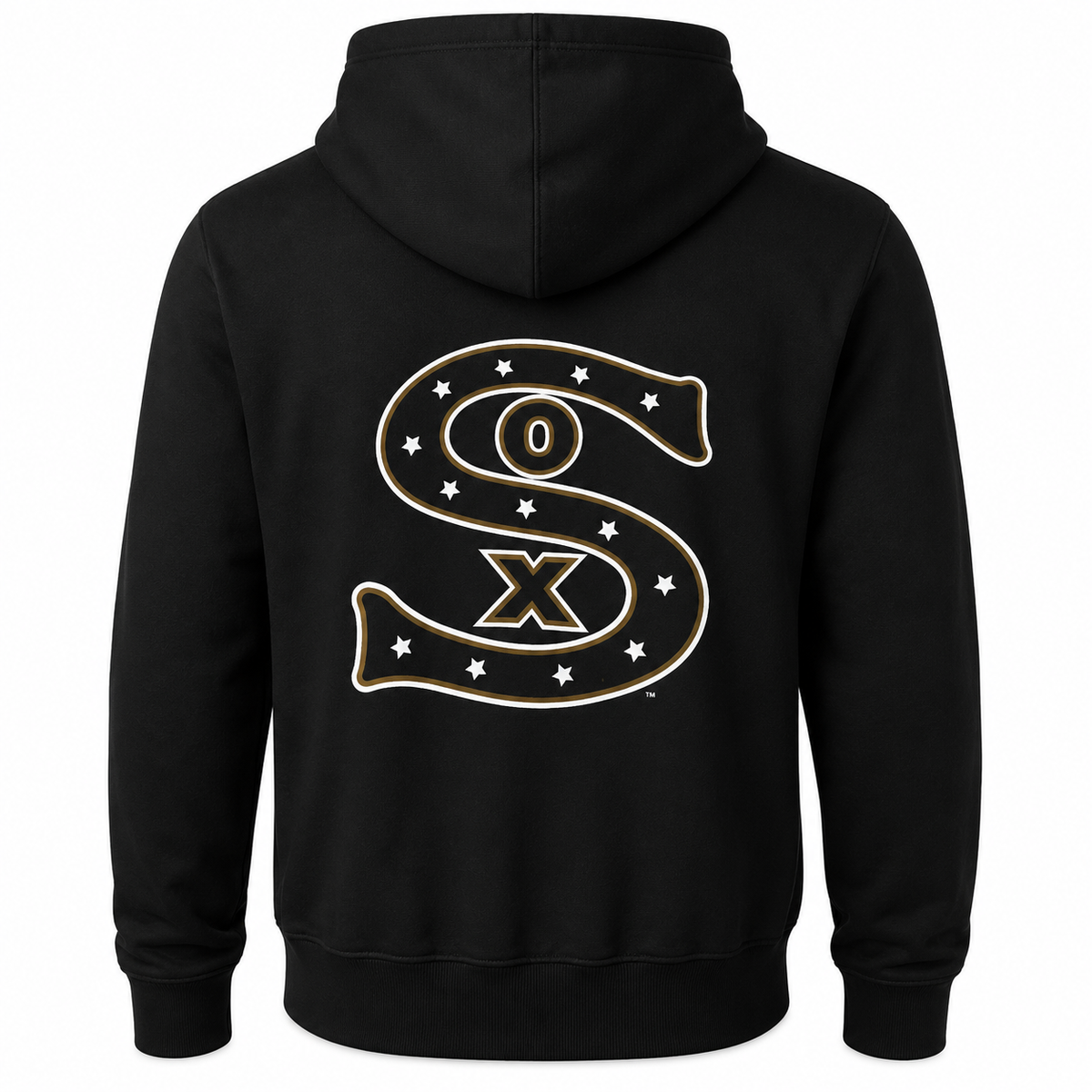 Mens Chicago White Sox New Era Black Cooperstown Collection 1917 Logo Hoodie Official MLB Team Apparel Baseball Fan Gear