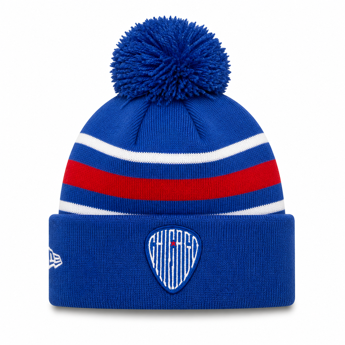 Chicago Cubs New Era Royal 2nd Alternate Cuffed Knit Hat with Pom Official Team Hat Sports Fan Cap Official MLB Team Hat Baseball Fan Cap