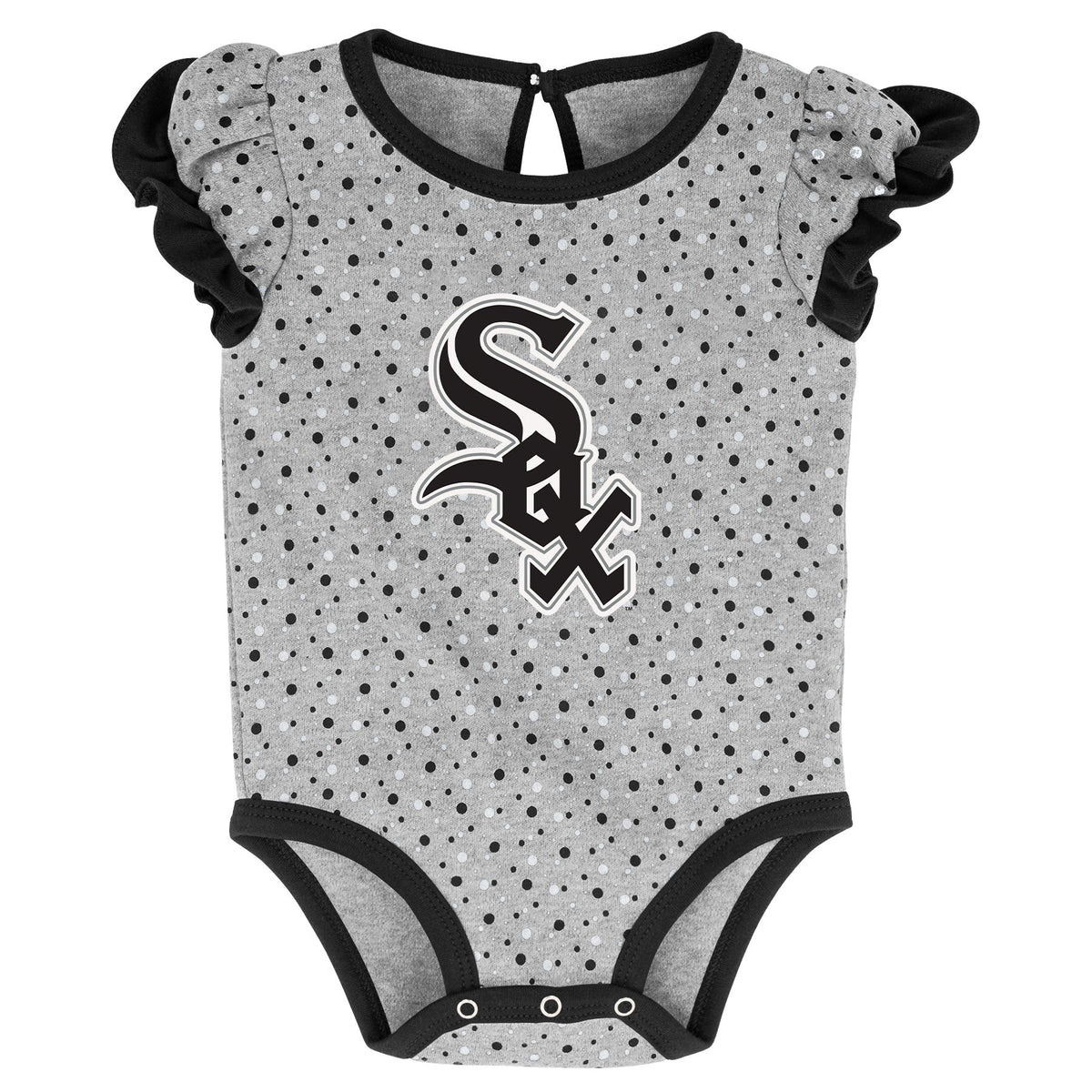 Infant Girls Mlb Chicago White Sox Scream And Shout Short Sleeve 2 Pack Creeper Set Popular MLB Style Fan Collection