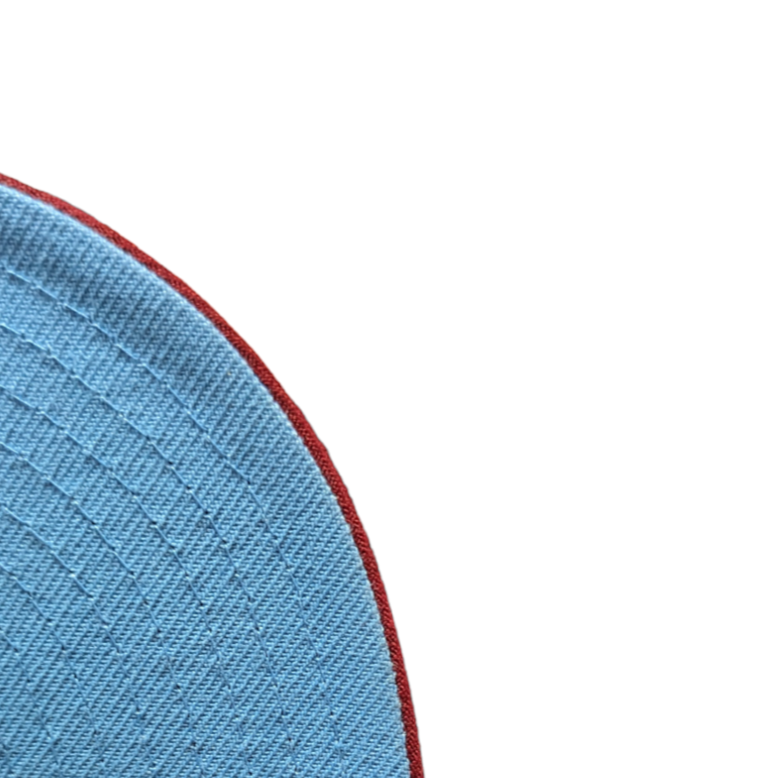 Philadelphia Phillies MLB 1996 ASG 2 Tone Sky Blue Cardinal New Era 59FIFTY Fitted Hat Official Team Hat Sports Fan Cap Official MLB Team Hat Baseball