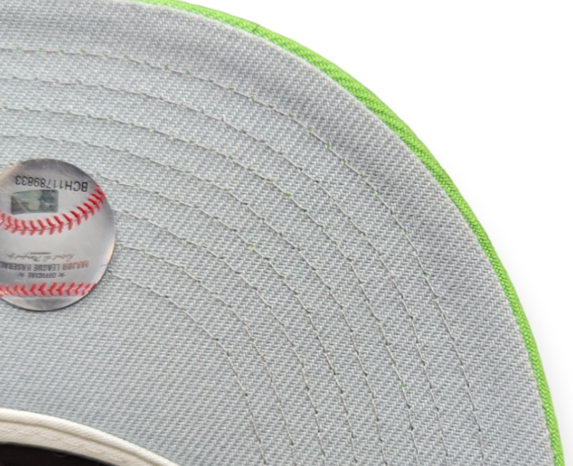 Detroit Tigers New Era Wheat Lime Cooper 59FIFTY Fitted Hat Official Team Hat Sports Fan Cap Official MLB Team Hat Baseball Fan Cap