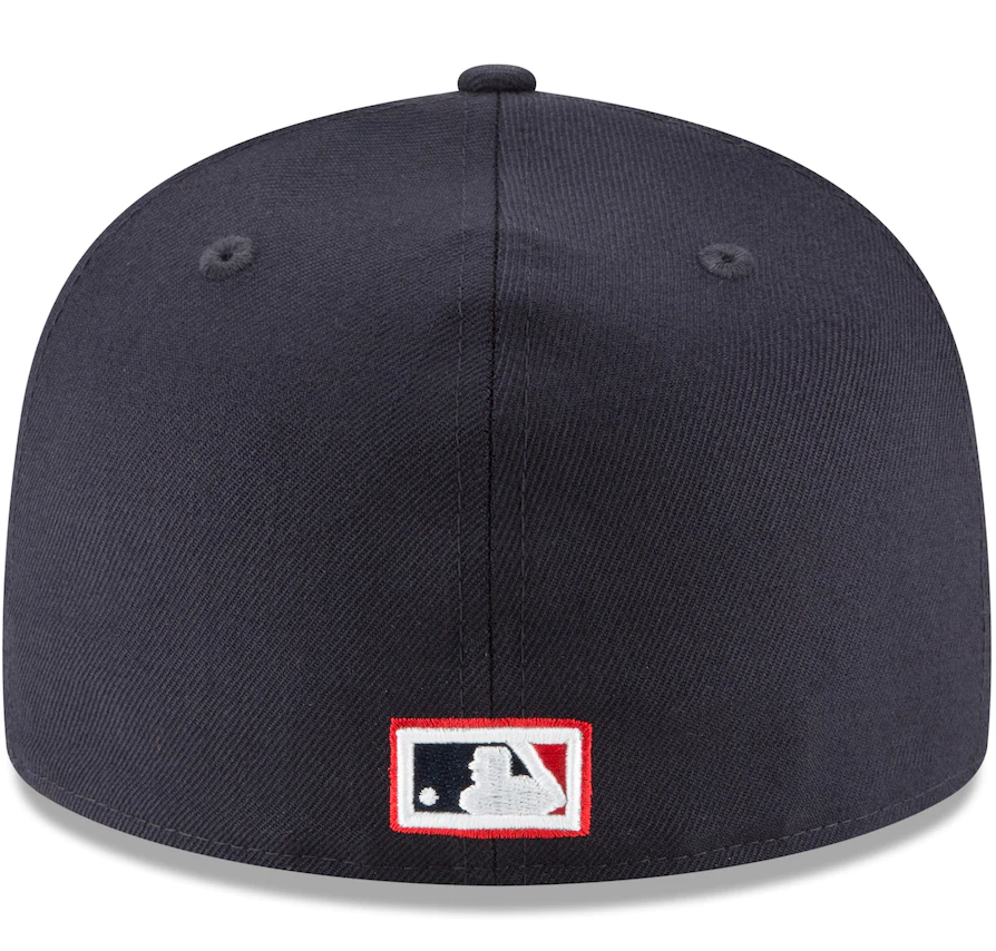 Men s Cleveland Guardians New Era Navy Cooperstown Collection Wool 59FIFTY Fitted Hat Official Team Hat Sports Fan Cap Official MLB Team Hat Baseball