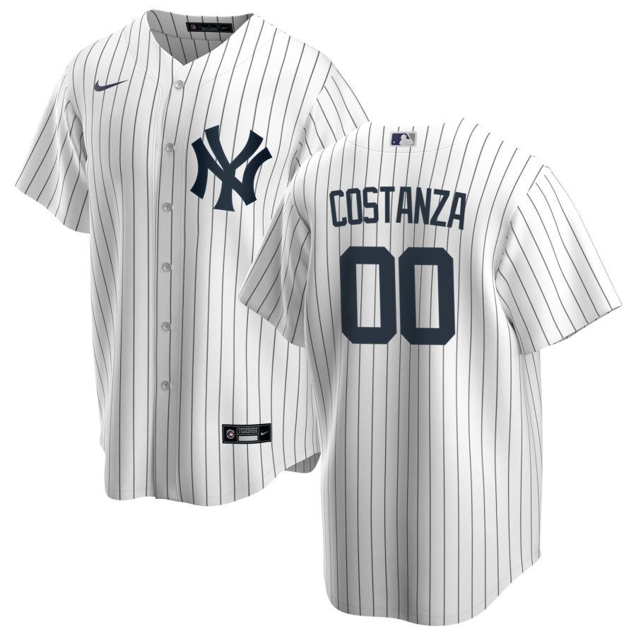 Men s Nike George Costanza White New York Yankees Home Official Replica Player Jersey Official Team Jersey Sports Fan Apparel Official MLB Team Appare