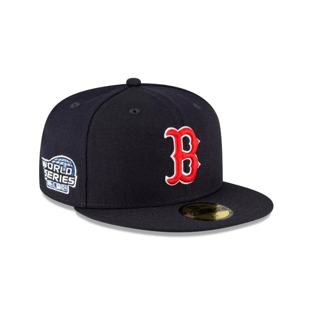 Boston Red Sox Navy Classic 2004 World Series New Era 59Fifty Fitted Hat Official Team Hat Sports Fan Cap Official MLB Team Hat Baseball Fan Cap