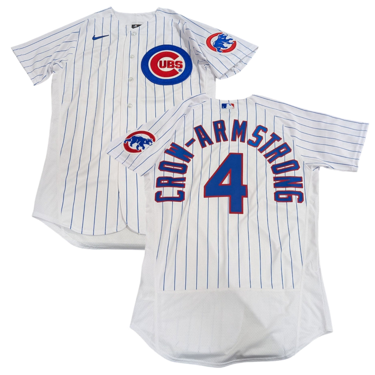 Men s Chicago Cubs Pete Crow-Armstrong Nike Home White Authentic Player Jersey Official Team Jersey Sports Fan Apparel Official MLB Team Apparel Baseb