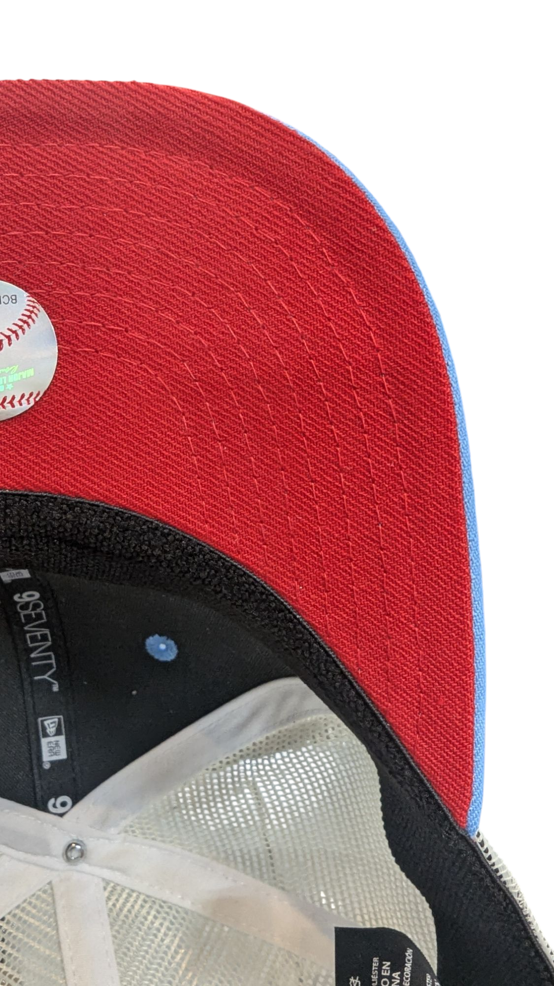 Chicago Cubs New Era Sky Blue Red Alternate 2 9SEVENTY Trucker Hat Official Team Hat Sports Fan Cap Official MLB Team Hat Baseball Fan Cap