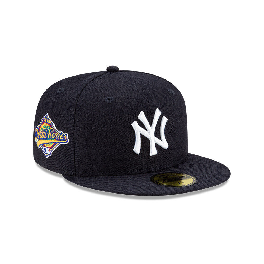 New York Yankees Navy Classic 1996 World Series New Era 59Fifty Fitted Hat Official Team Hat Sports Fan Cap Official MLB Team Hat Baseball Fan Cap