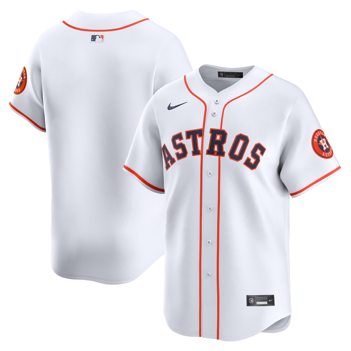 Nike - MLB Vapor Limited Jersey - Houston Astros - Home Official Team Jersey Sports Fan Apparel Official MLB Team Apparel Baseball Fan Gear