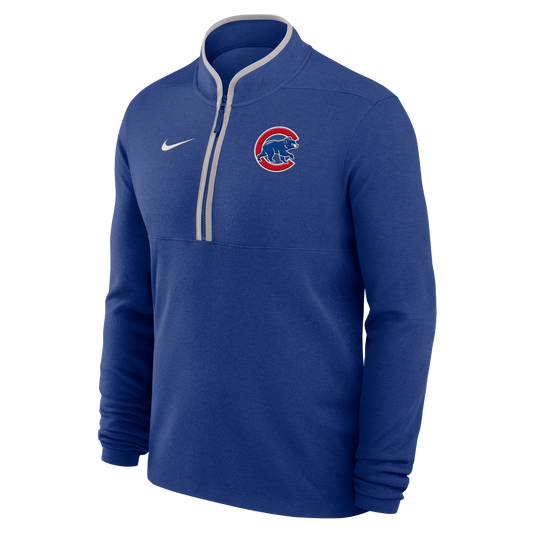 Mens Chicago Cubs Nike Royal Victory Half Zip Pullover Popular MLB Style Fan Collection