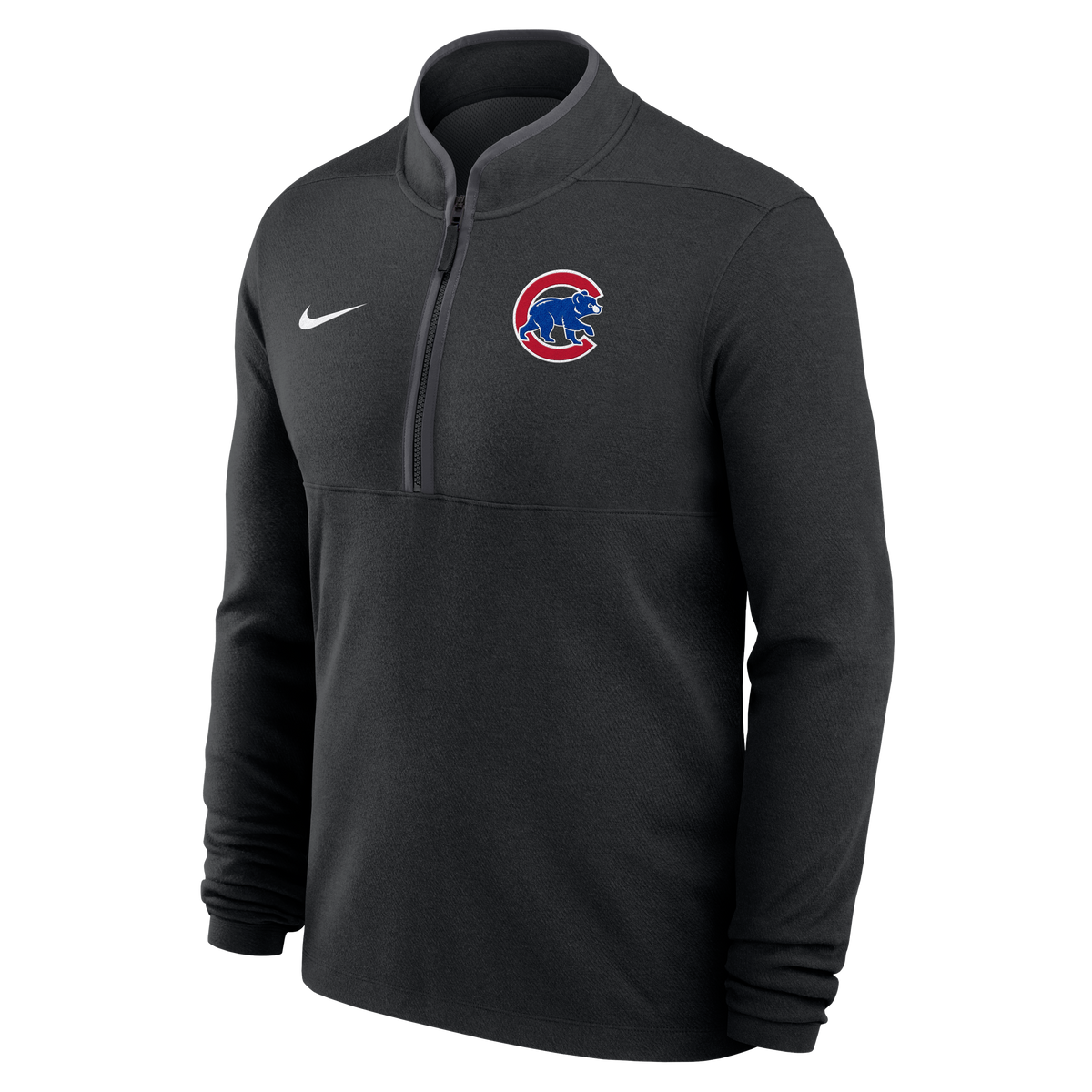 Mens Chicago Cubs Nike Victory Black Half Zip Pullover Popular MLB Style Fan Collection