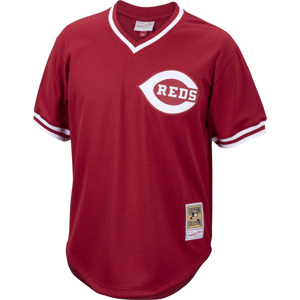 Men s Pete Rose Cincinnati Reds Mitchell And Ness Cooperstown Collection Authentic Mesh Batting Practice Jersey - Red Official Team Jersey Sports Fan