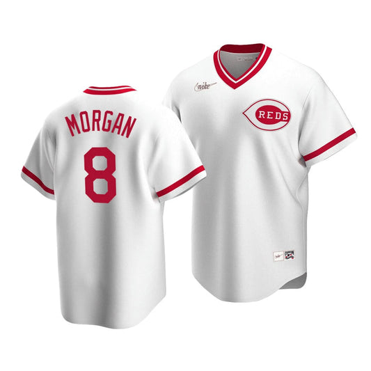 Nike Men s Cincinnati Reds Joe Morgan Cooperstown Collection Home Replica Cool Base Jersey Official Team Jersey Sports Fan Apparel Official MLB Team A