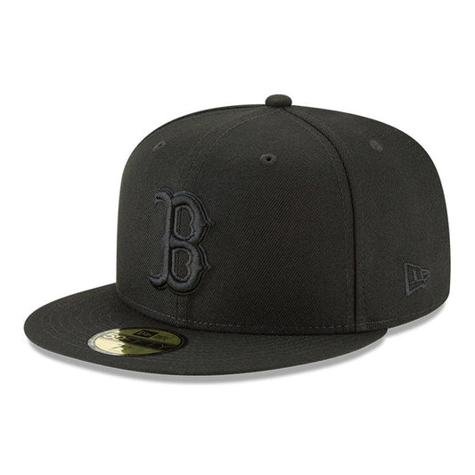 Boston Red Sox Black Tonal 59FIFTY Fitted Hat Official Team Hat Sports Fan Cap Official MLB Team Hat Baseball Fan Cap