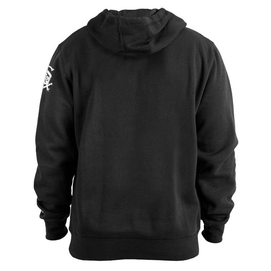 Mens Chicago White Sox New Era Black Batting Practice Logo Hoodie Official MLB Team Apparel Baseball Fan Gear