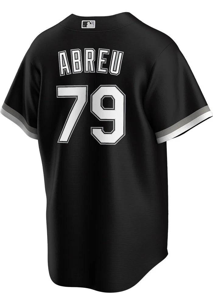 Men s Chicago White Sox Jose Abreu Nike Black Alternate Replica Player Name Jersey Official Team Jersey Sports Fan Apparel Official MLB Team Apparel B