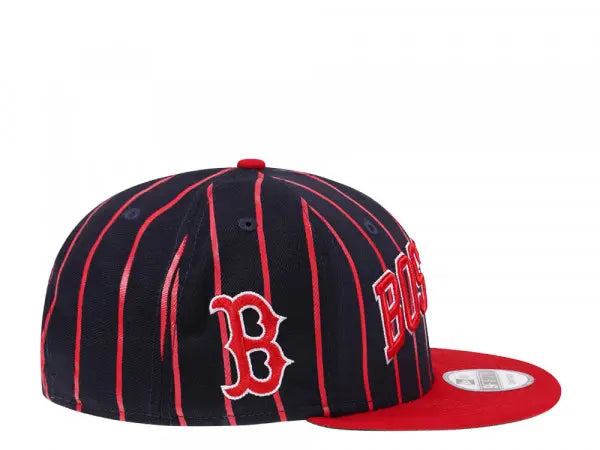 Boston Red Sox Navy Red City Arch New Era 9FIFTY Snapback Hat Official Team Hat Sports Fan Cap Official MLB Team Hat Baseball Fan Cap