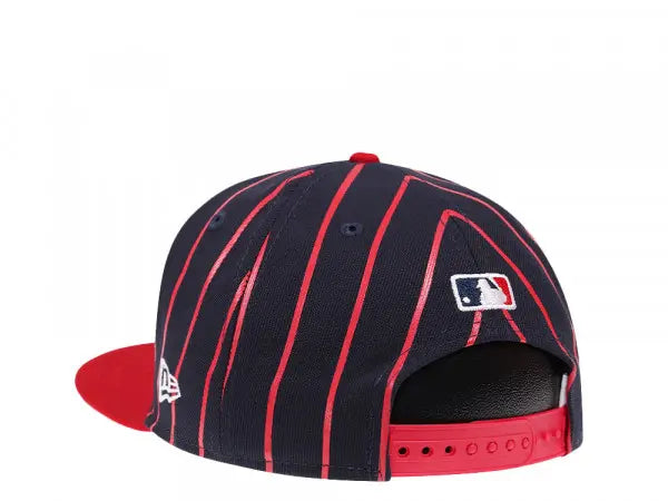 Atlanta Braves Navy Red City Arch New Era 9FIFTY Snapback Hat Official Team Hat Sports Fan Cap Official MLB Team Hat Baseball Fan Cap