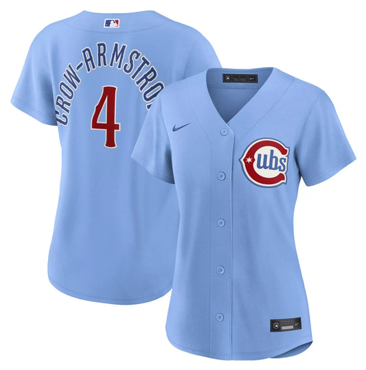 Women s Chicago Cubs Pete Crow-Armstrong Nike Powder Blue Alternate 2 Replica Player Jersey Official Team Jersey Sports Fan Apparel Official MLB Team