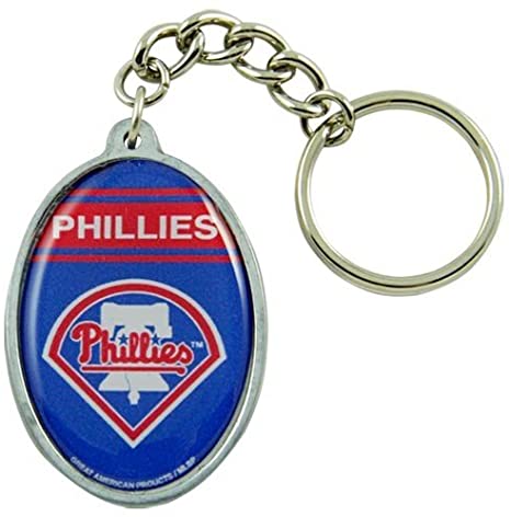 Philadelphia Phillies MLB Oval Keychain Official Sports Fan Gear Popular MLB Style Fan Collection