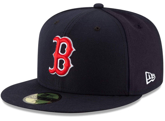 Men s Boston Red Sox New Era Navy Game Authentic Collection On-Field 59FIFTY Fitted Hat Official Team Hat Sports Fan Cap Official MLB Team Hat Basebal