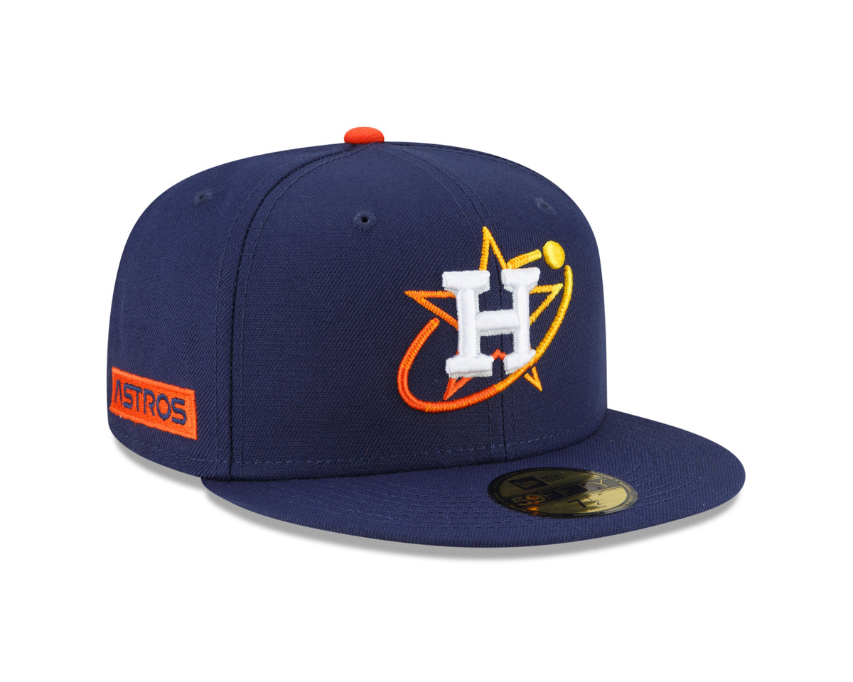 Men s Houston Astros New Era Navy City Connect 59FIFTY Fitted Hat Official Team Hat Sports Fan Cap Official MLB Team Hat Baseball Fan Cap