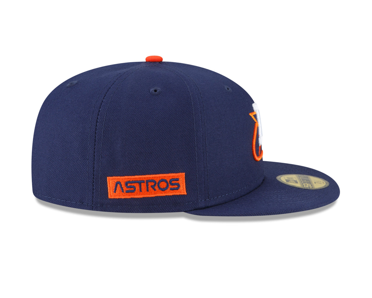 Men s Houston Astros New Era Navy City Connect 59FIFTY Fitted Hat Official Team Hat Sports Fan Cap Official MLB Team Hat Baseball Fan Cap