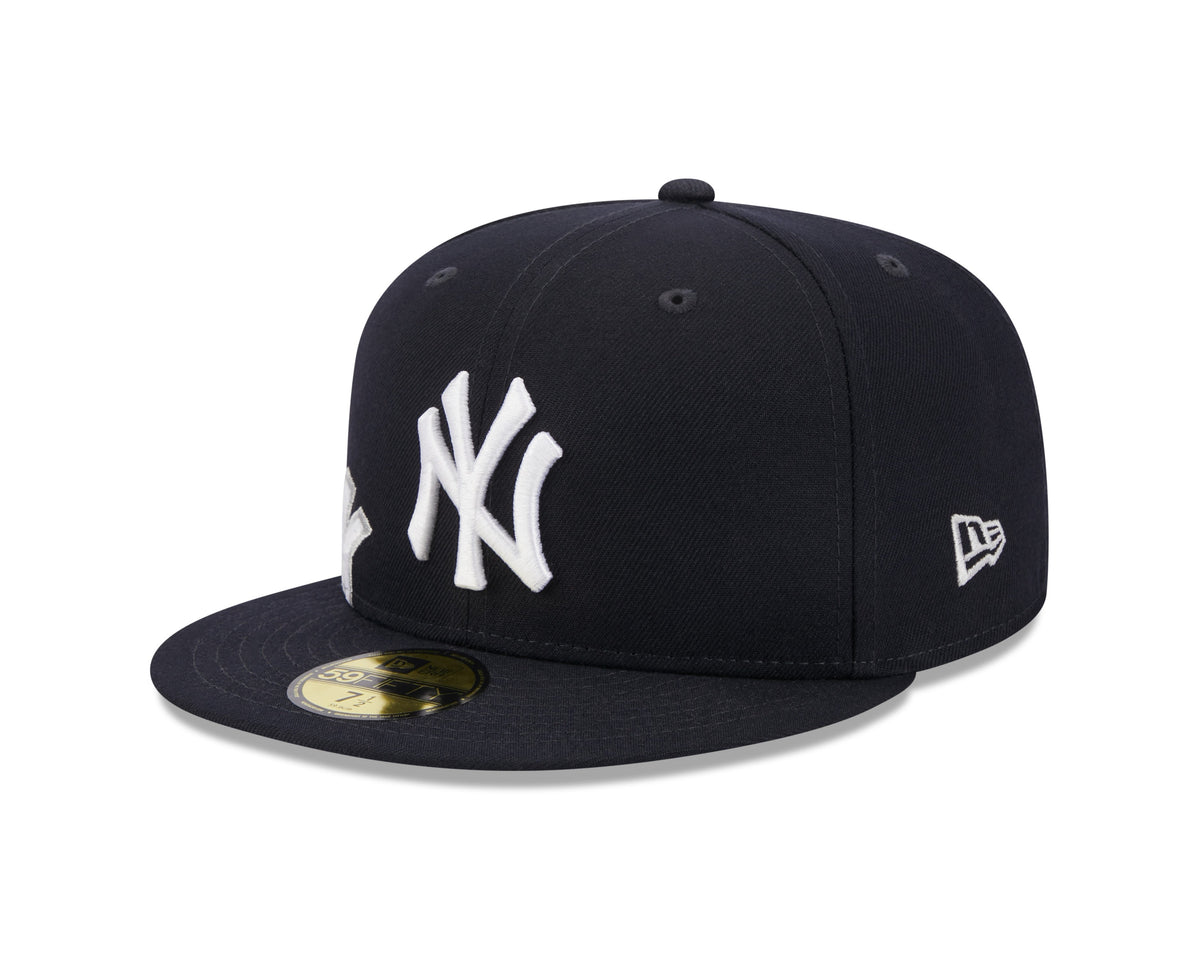 New York Yankees New Era Navy Arch 59FIFTY Fitted Hat Official Team Hat Sports Fan Cap Official MLB Team Hat Baseball Fan Cap
