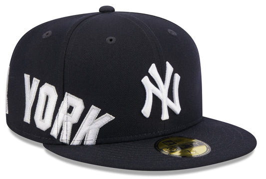 New York Yankees New Era Navy Arch 59FIFTY Fitted Hat Official Team Hat Sports Fan Cap Official MLB Team Hat Baseball Fan Cap