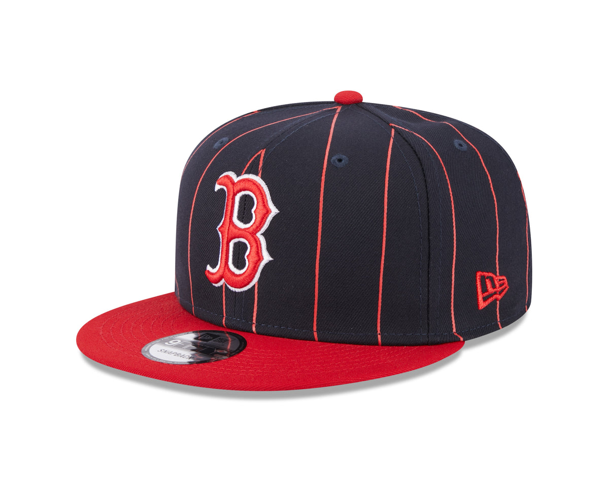 Boston Red Sox Navy Red Vintage New Era 9FIFTY Snapback Hat Official Team Hat Sports Fan Cap Official MLB Team Hat Baseball Fan Cap