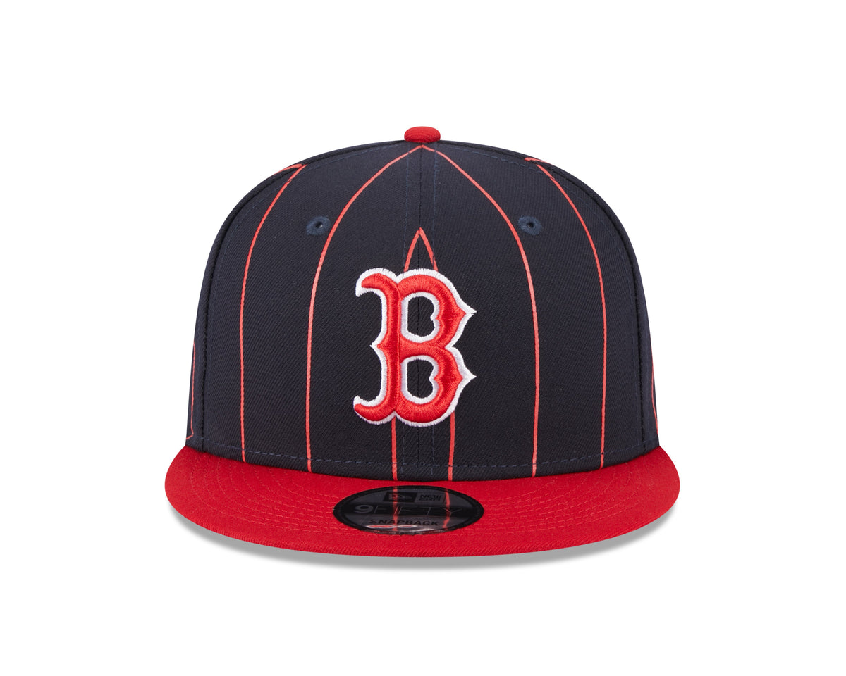 Boston Red Sox Navy Red Vintage New Era 9FIFTY Snapback Hat Official Team Hat Sports Fan Cap Official MLB Team Hat Baseball Fan Cap