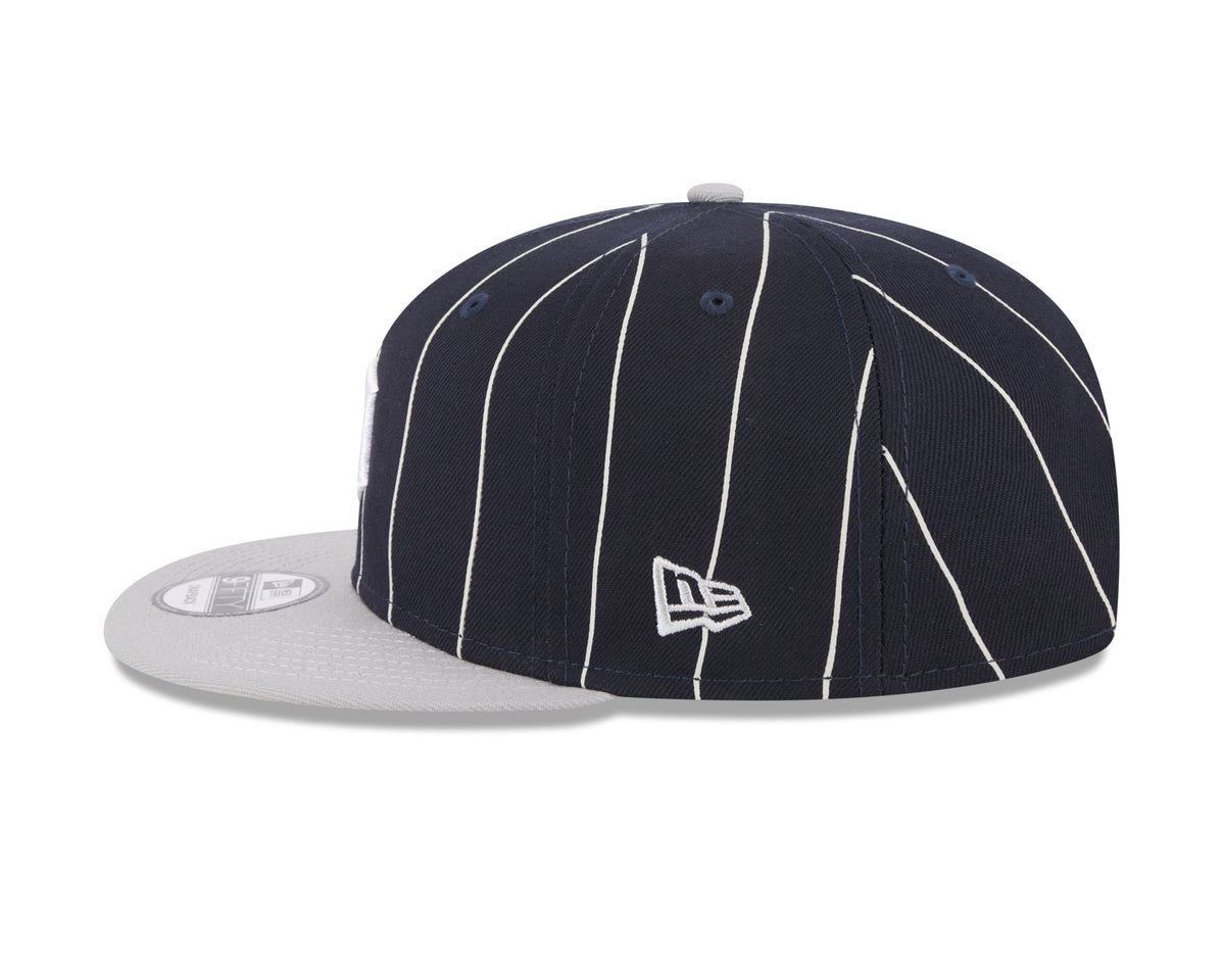 Detroit Tigers Navy Gray Vintage New Era 9FIFTY Snapback Hat Official Team Hat Sports Fan Cap Official MLB Team Hat Baseball Fan Cap