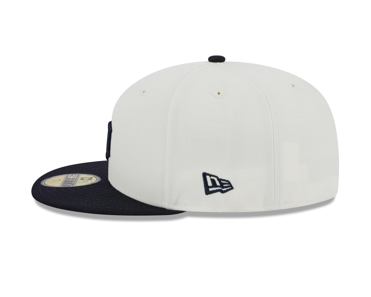 Detroit Tigers 1984 World Series Cream Navy New Era Retro 59FIFTY Fitted Hat Official Team Hat Sports Fan Cap Official MLB Team Hat Baseball Fan Cap