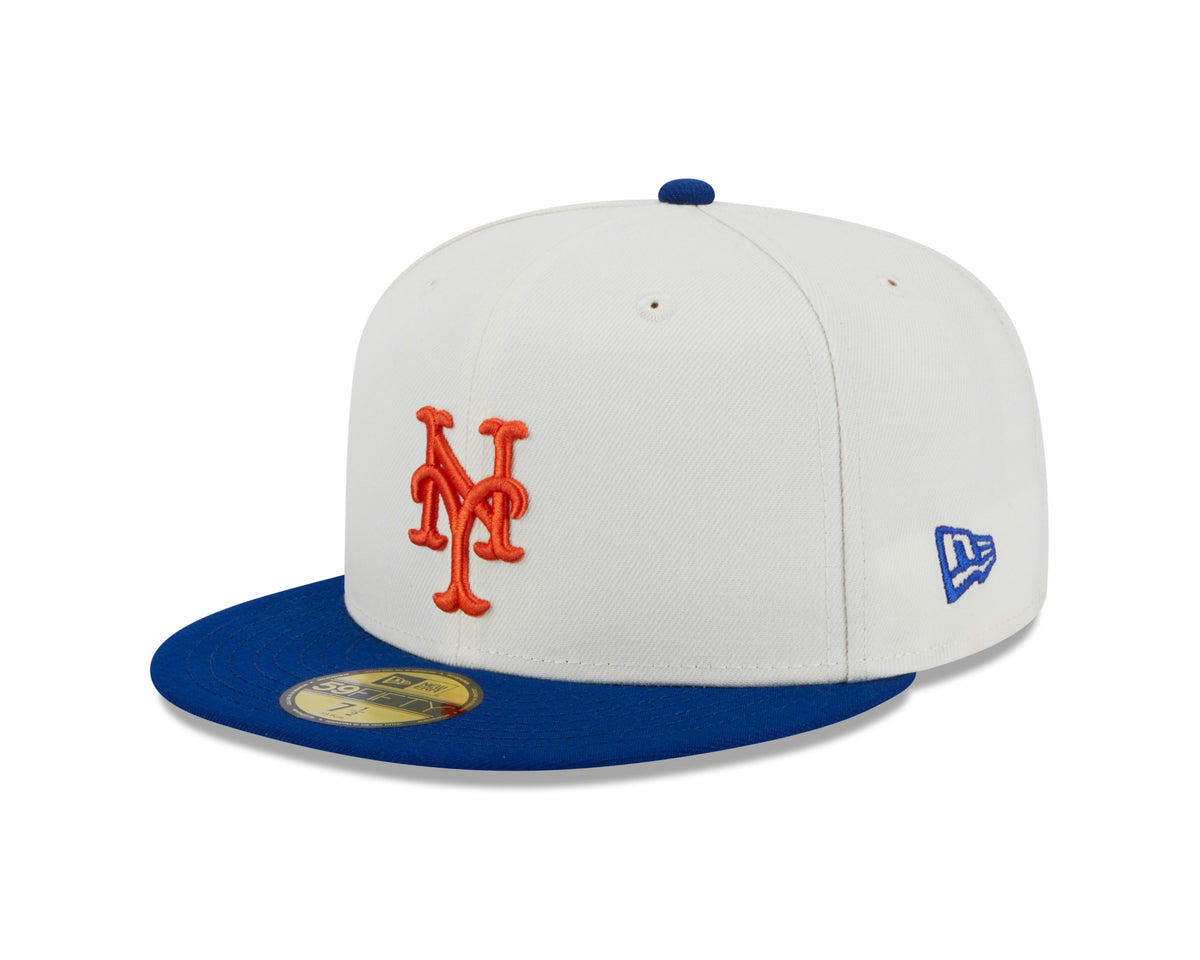 New York Mets 1982 World Series Cream Royal New Era Retro 59FIFTY Fitted Hat Official Team Hat Sports Fan Cap Official MLB Team Hat Baseball Fan Cap