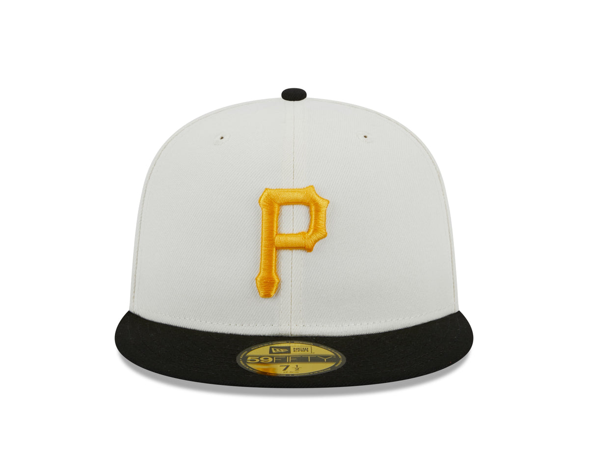 Pittsburgh Pirates 76th World Series Cream Black New Era Retro 59FIFTY Fitted Hat Official Team Hat Sports Fan Cap Official MLB Team Hat Baseball Fan