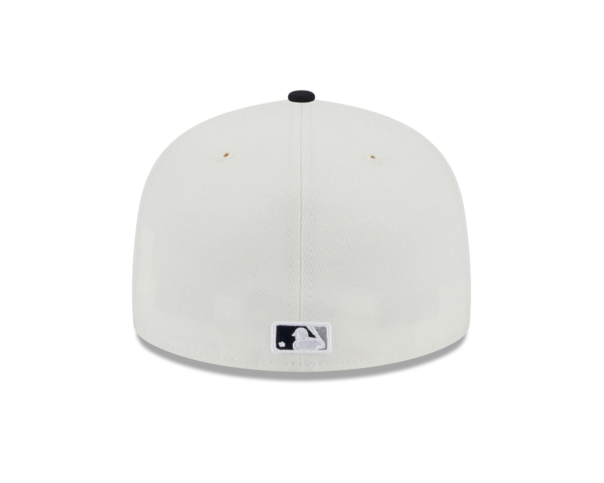 New York Yankees 2000 World Series Cream Navy New Era Retro 59FIFTY Fitted Hat Official Team Hat Sports Fan Cap Official MLB Team Hat Baseball Fan Cap