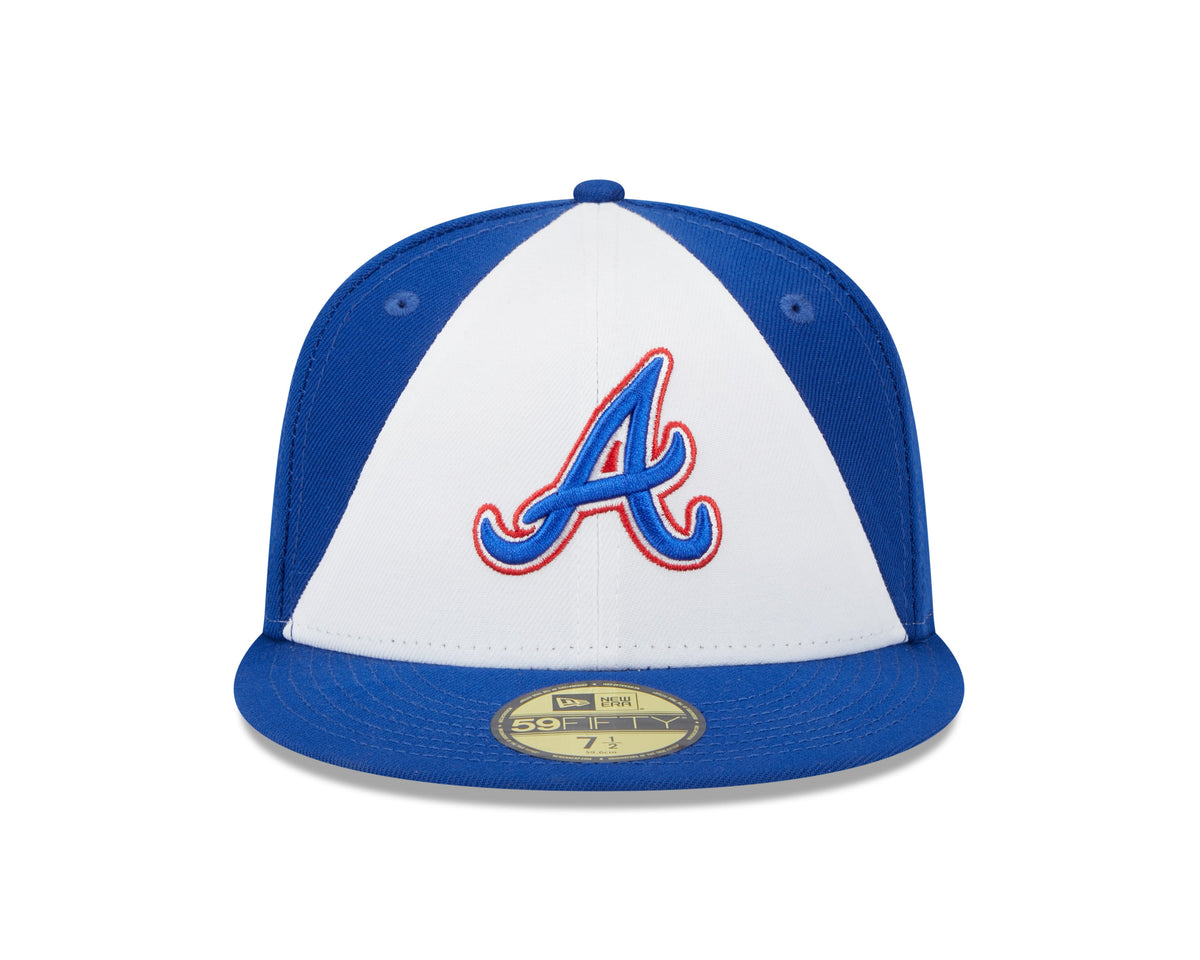 Atlanta Braves City Connect Royal White New Era 59FIFTY Fitted Hat Official Team Hat Sports Fan Cap Official MLB Team Hat Baseball Fan Cap