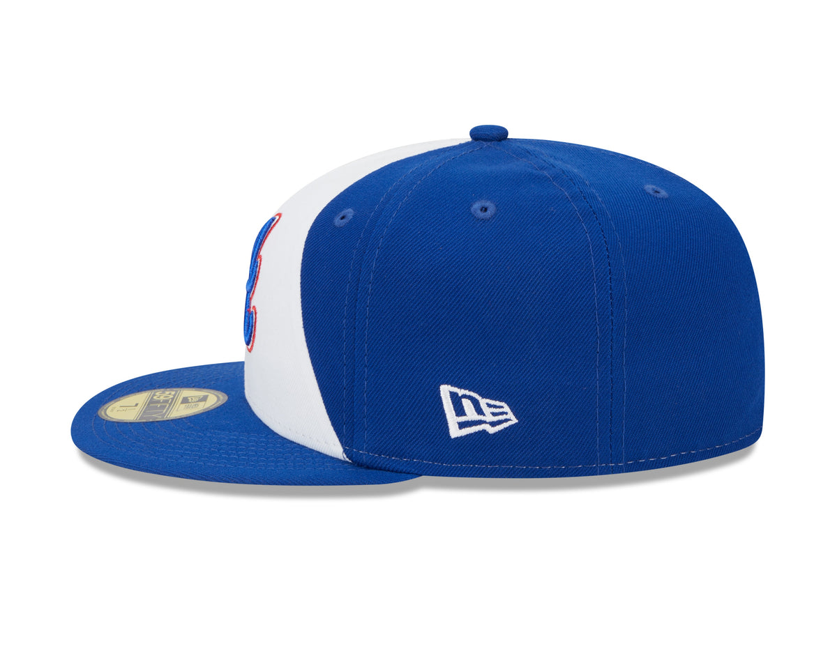 Atlanta Braves City Connect Royal White New Era 59FIFTY Fitted Hat Official Team Hat Sports Fan Cap Official MLB Team Hat Baseball Fan Cap