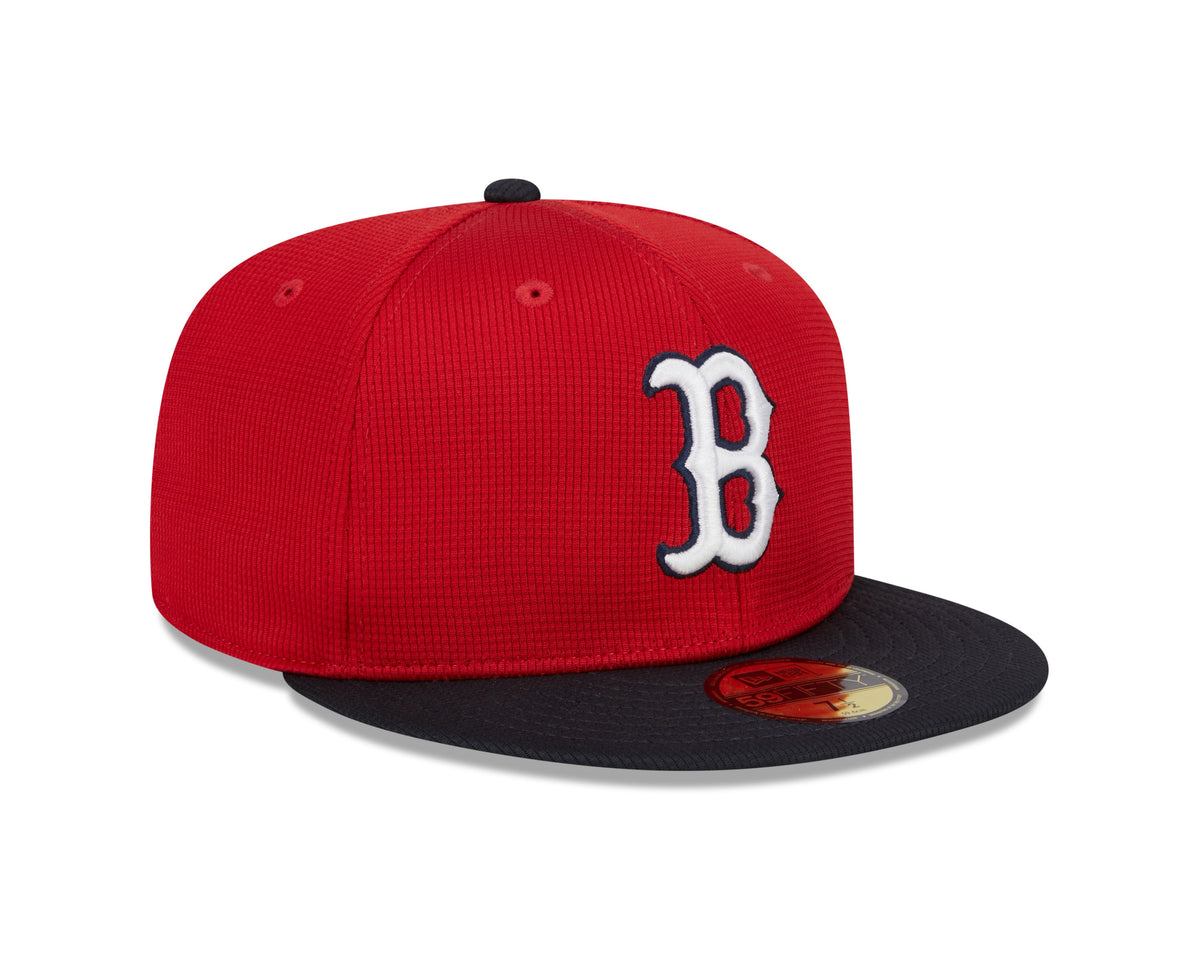 Boston Red Sox New Era Red Navy 2025 Spring Training 59FIFTY Fitted Hat Official Team Hat Sports Fan Cap Official MLB Team Hat Baseball Fan Cap