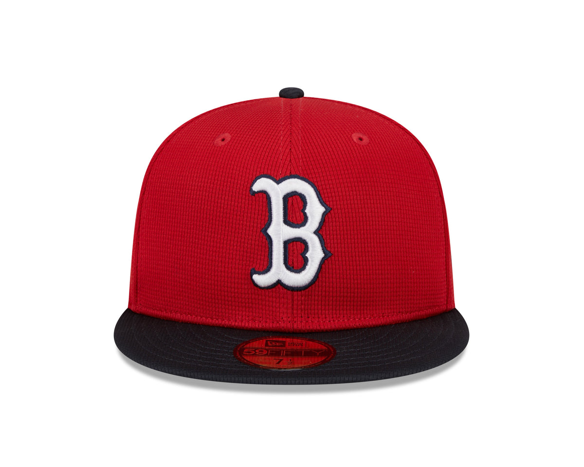 Boston Red Sox New Era Red Navy 2025 Spring Training 59FIFTY Fitted Hat Official Team Hat Sports Fan Cap Official MLB Team Hat Baseball Fan Cap
