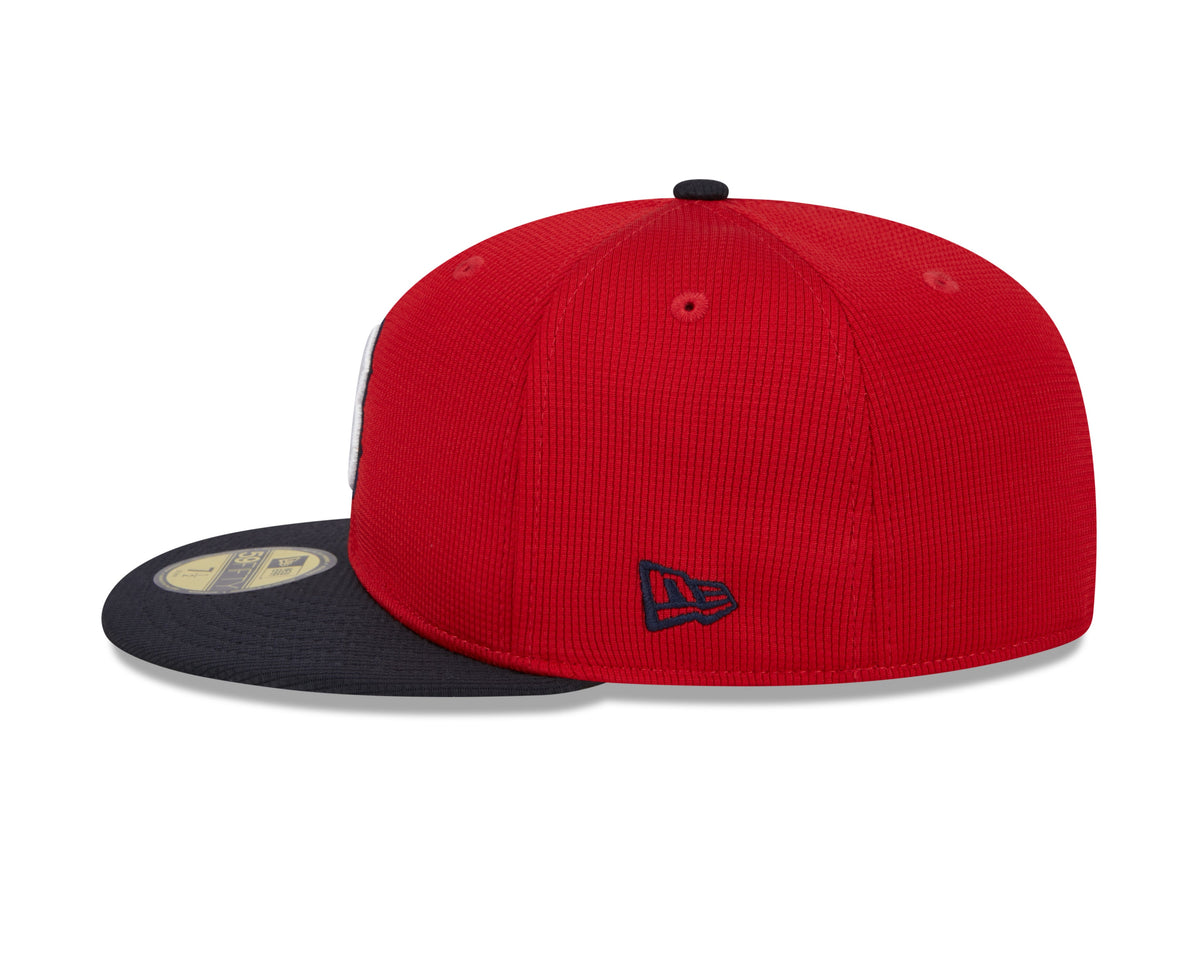 Boston Red Sox New Era Red Navy 2025 Spring Training 59FIFTY Fitted Hat Official Team Hat Sports Fan Cap Official MLB Team Hat Baseball Fan Cap