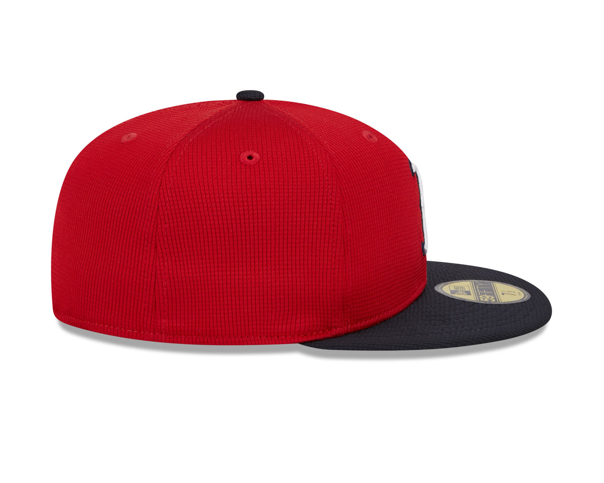 Boston Red Sox New Era Red Navy 2025 Spring Training 59FIFTY Fitted Hat Official Team Hat Sports Fan Cap Official MLB Team Hat Baseball Fan Cap