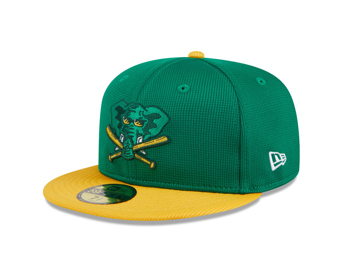 Men s Oakland Athletics New Era Green 2024 Batting Practice 59FIFTY Fitted Hat Official Team Hat Sports Fan Cap Official MLB Team Hat Baseball Fan Cap