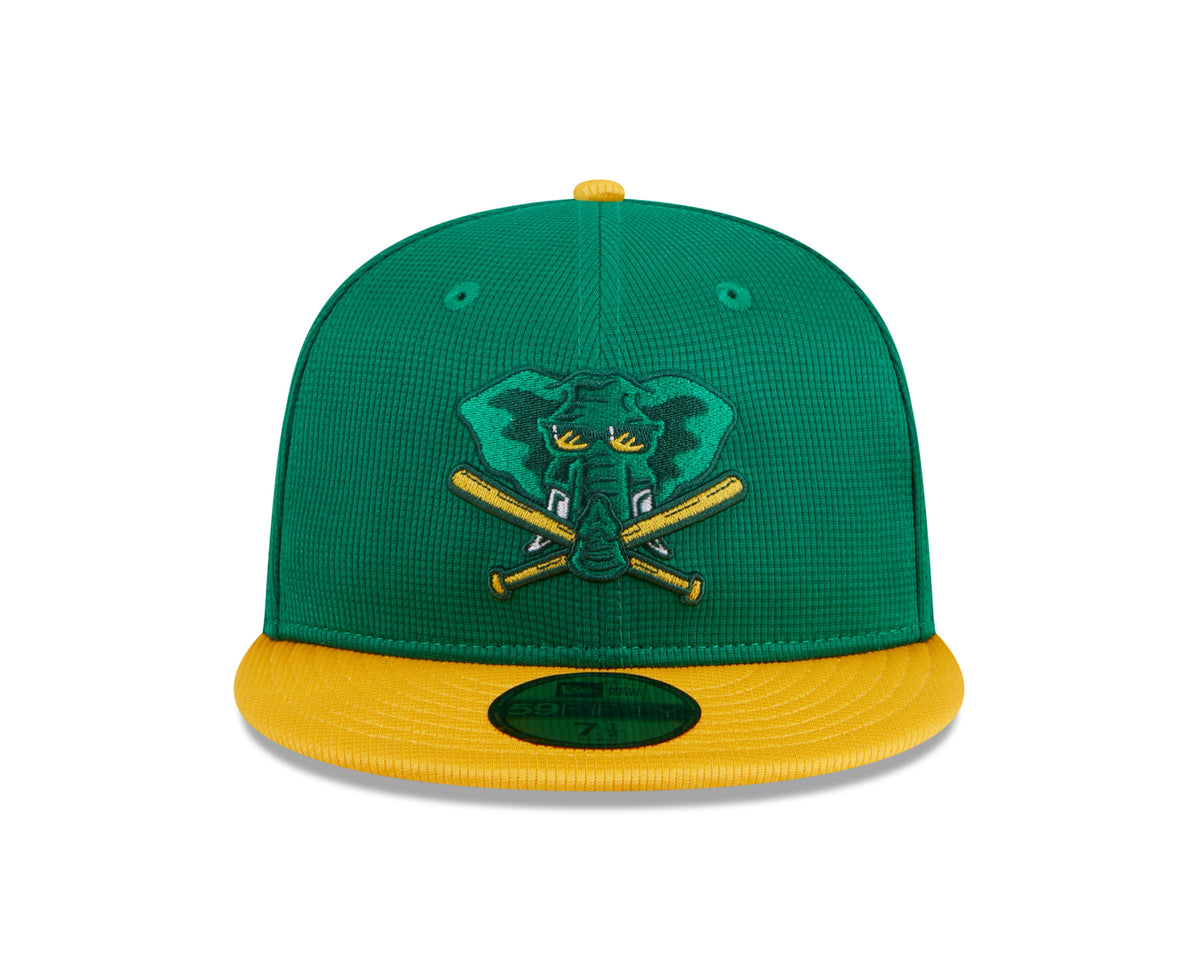 Men s Oakland Athletics New Era Green 2024 Batting Practice 59FIFTY Fitted Hat Official Team Hat Sports Fan Cap Official MLB Team Hat Baseball Fan Cap