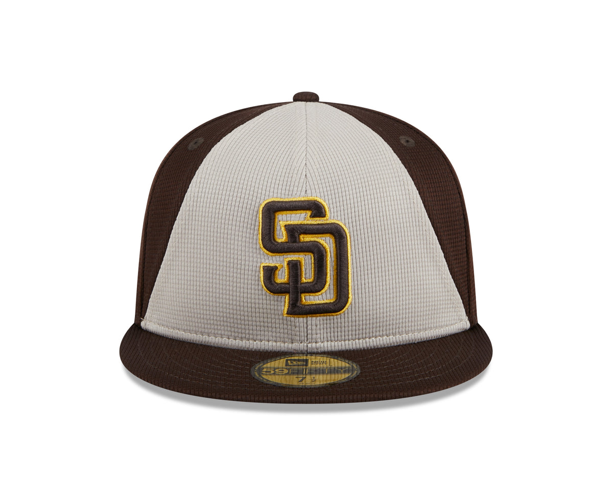 Men s San Diego Padres New Era Brown 2024 Batting Practice 59FIFTY Fitted Hat Official Team Hat Sports Fan Cap Official MLB Team Hat Baseball Fan Cap